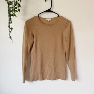 Minnie Rose Crewneck Fitted Sweater Sz S